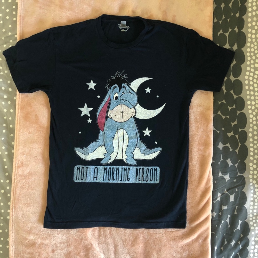 Disney Eeyore “Not A Morning Person” tee NWOT